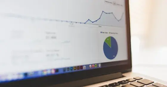 Laptop med fremstilling av brukerdata